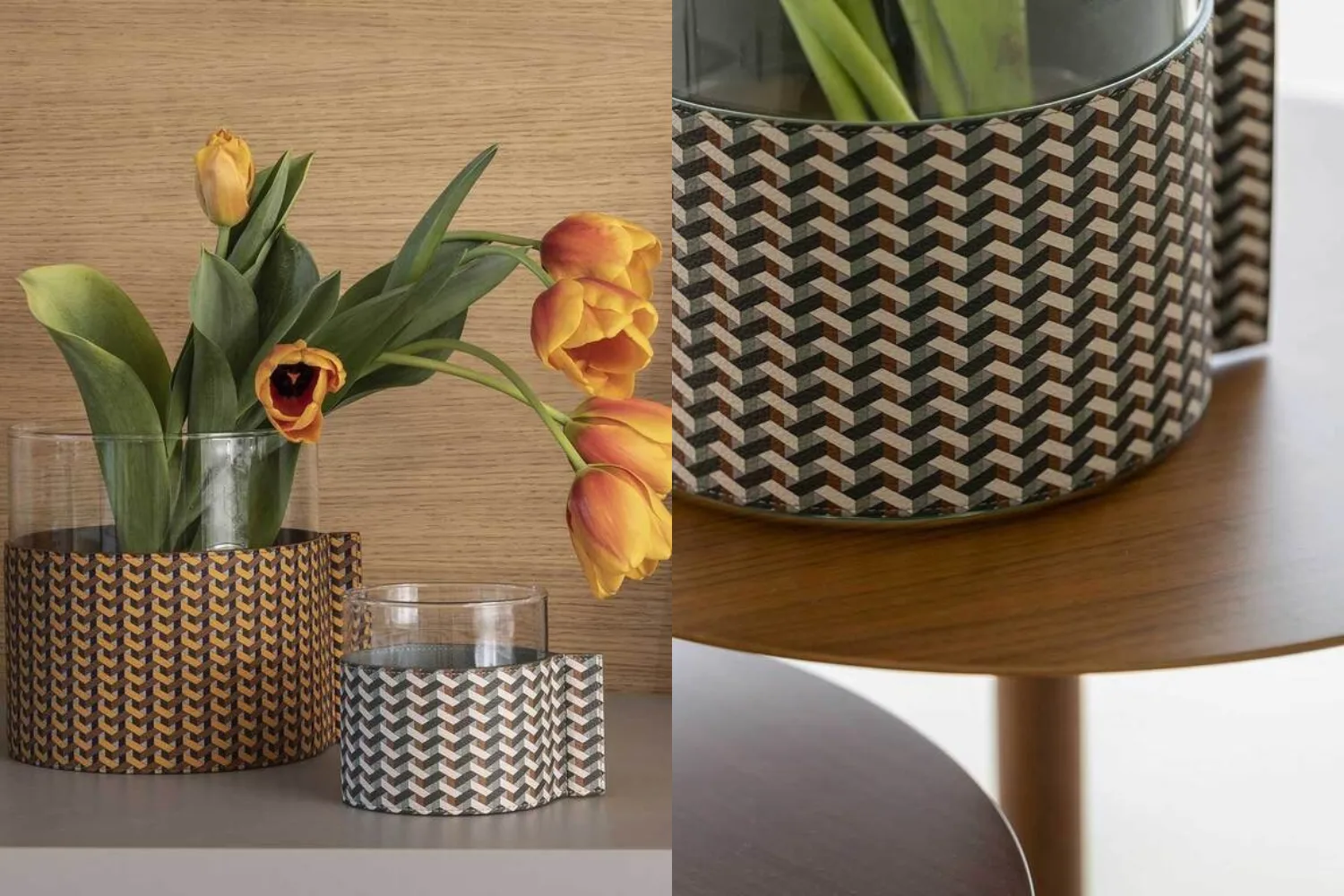 Vaso Leather Pot 1