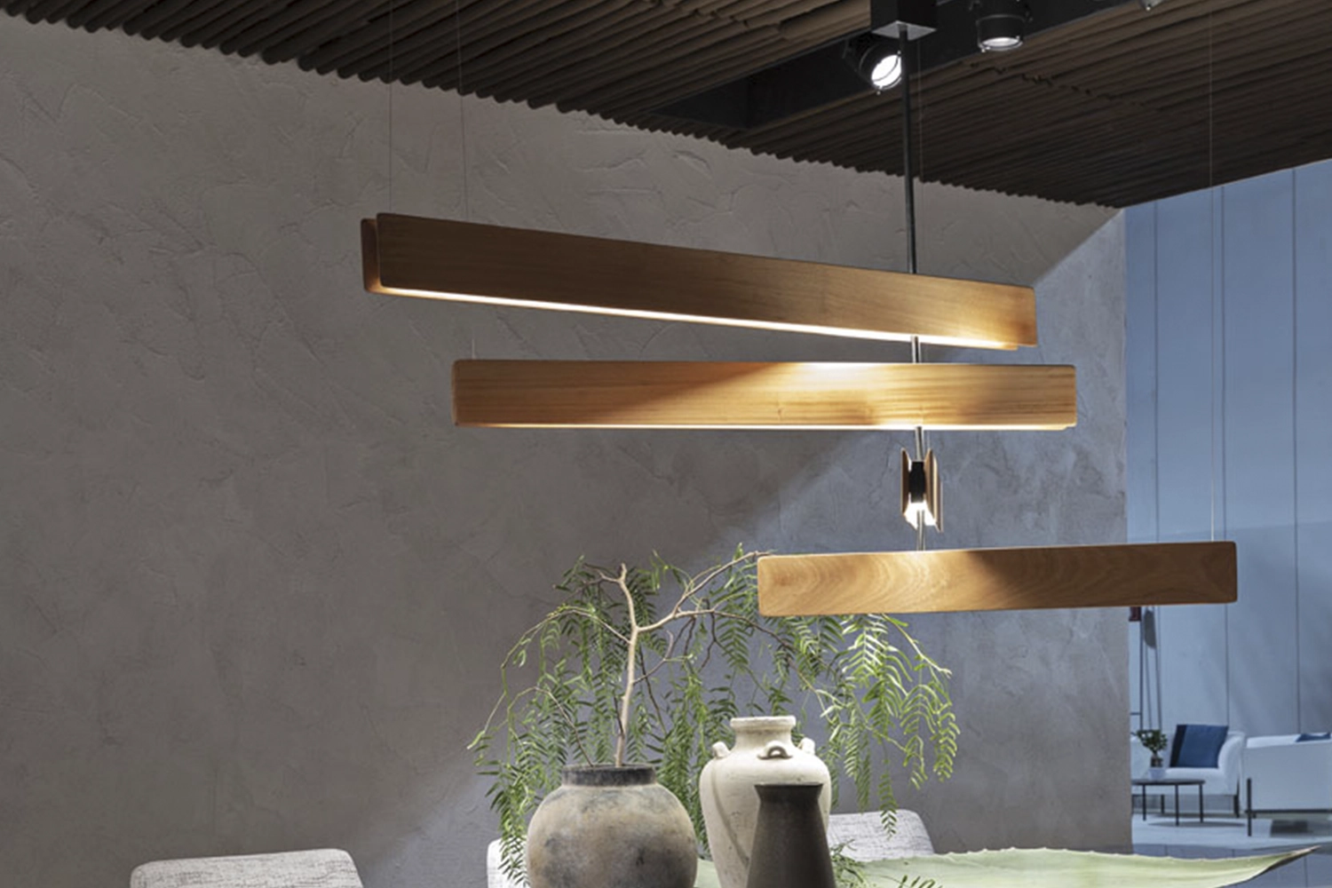 Luminária suspensa Stecca