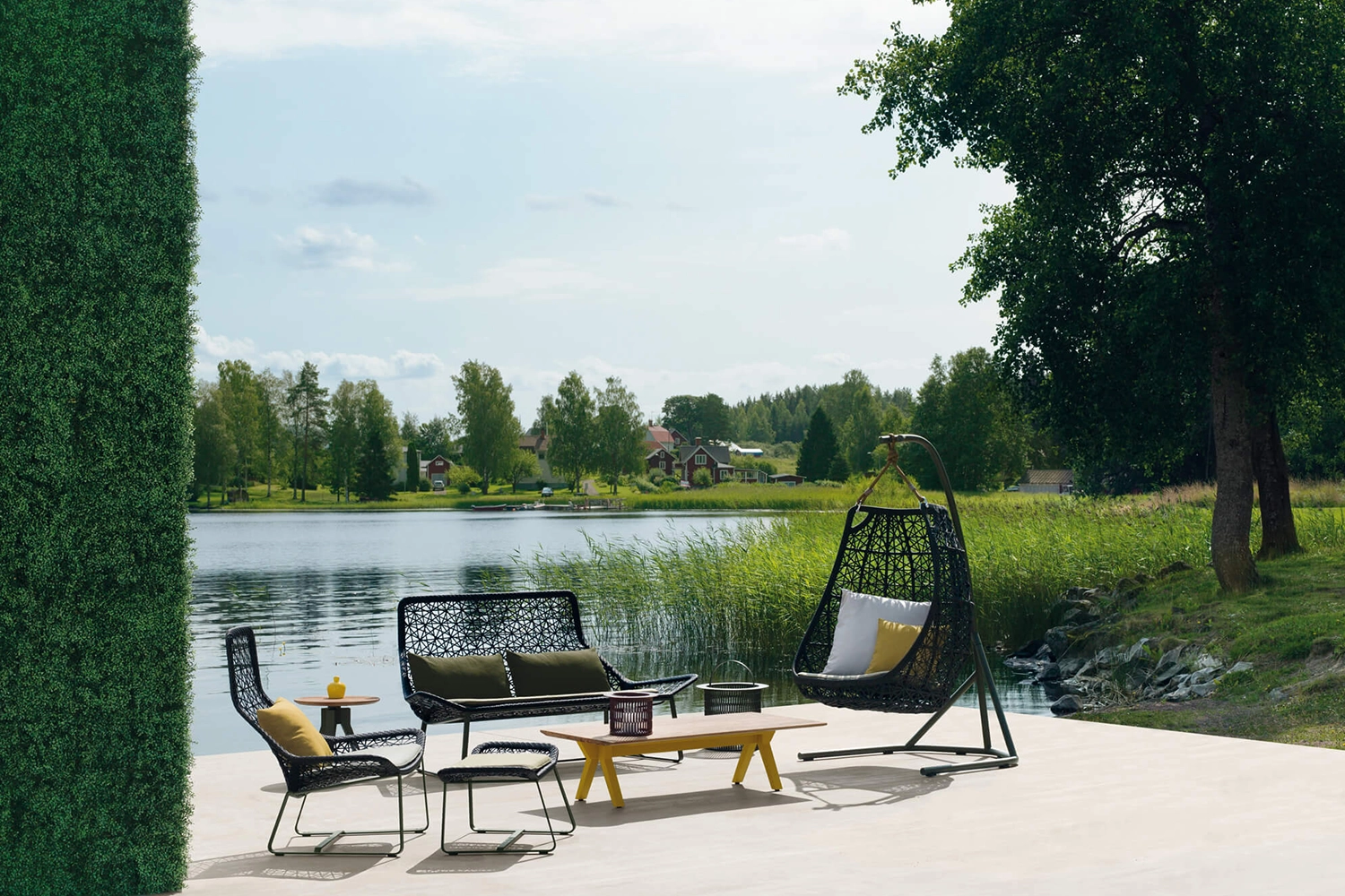 Poltrona Maia Aluminium e Teak