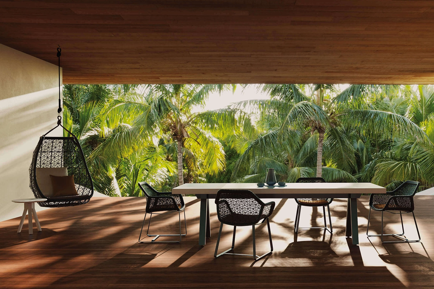 Cadeira Maia Aluminium / Teak