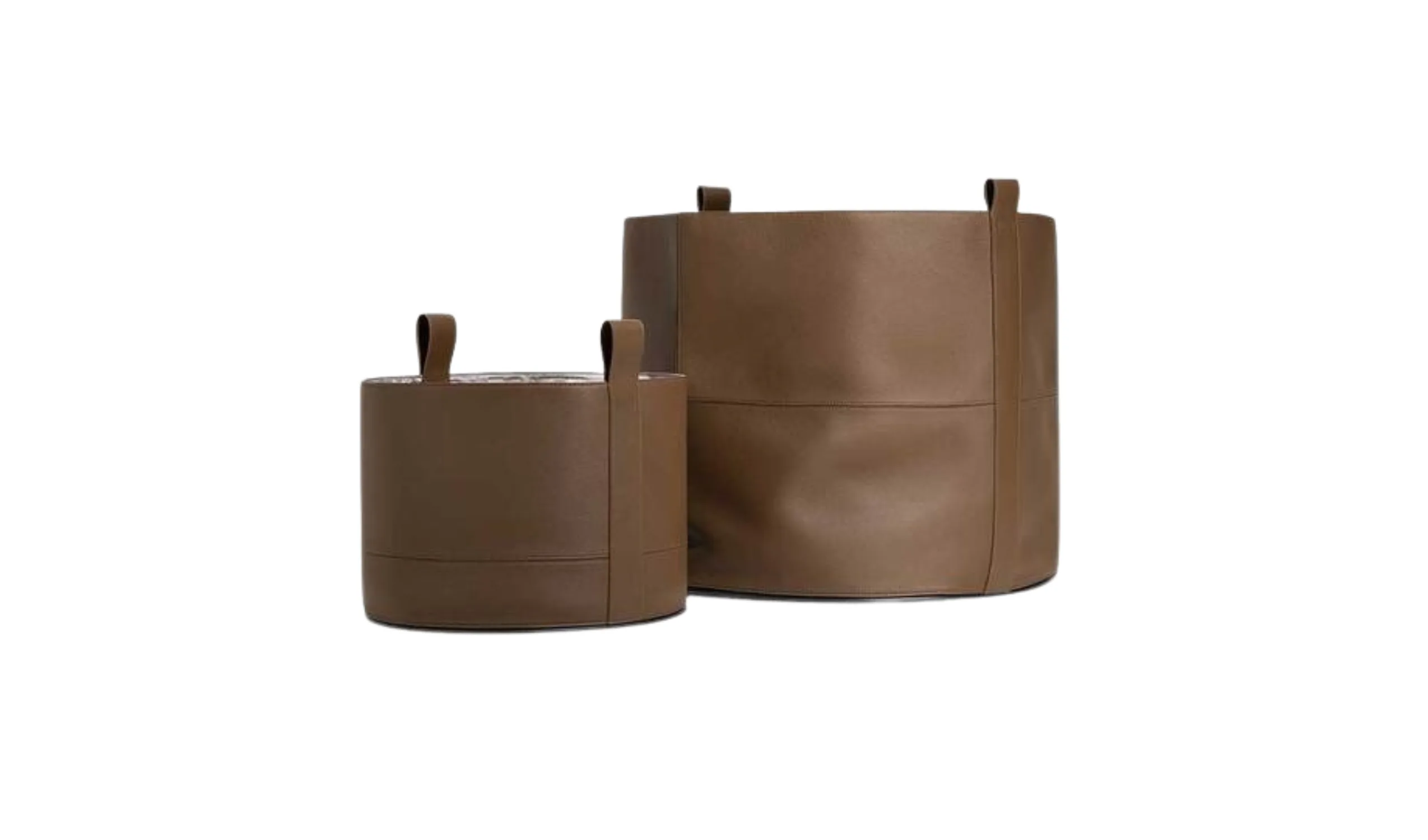 Cesto Leather Basket
