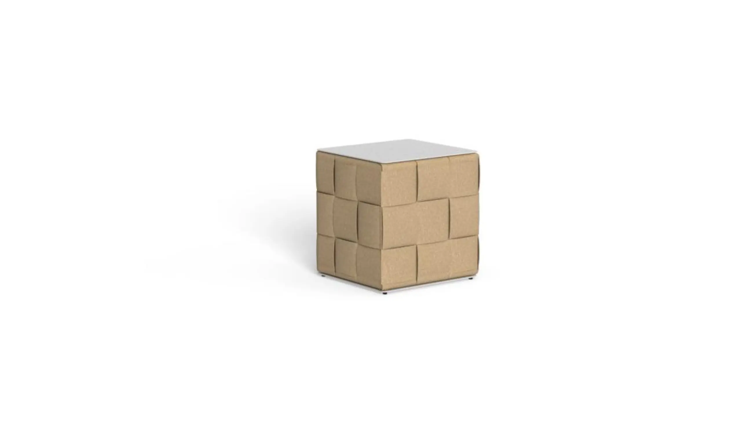 Puff Tressé Cube