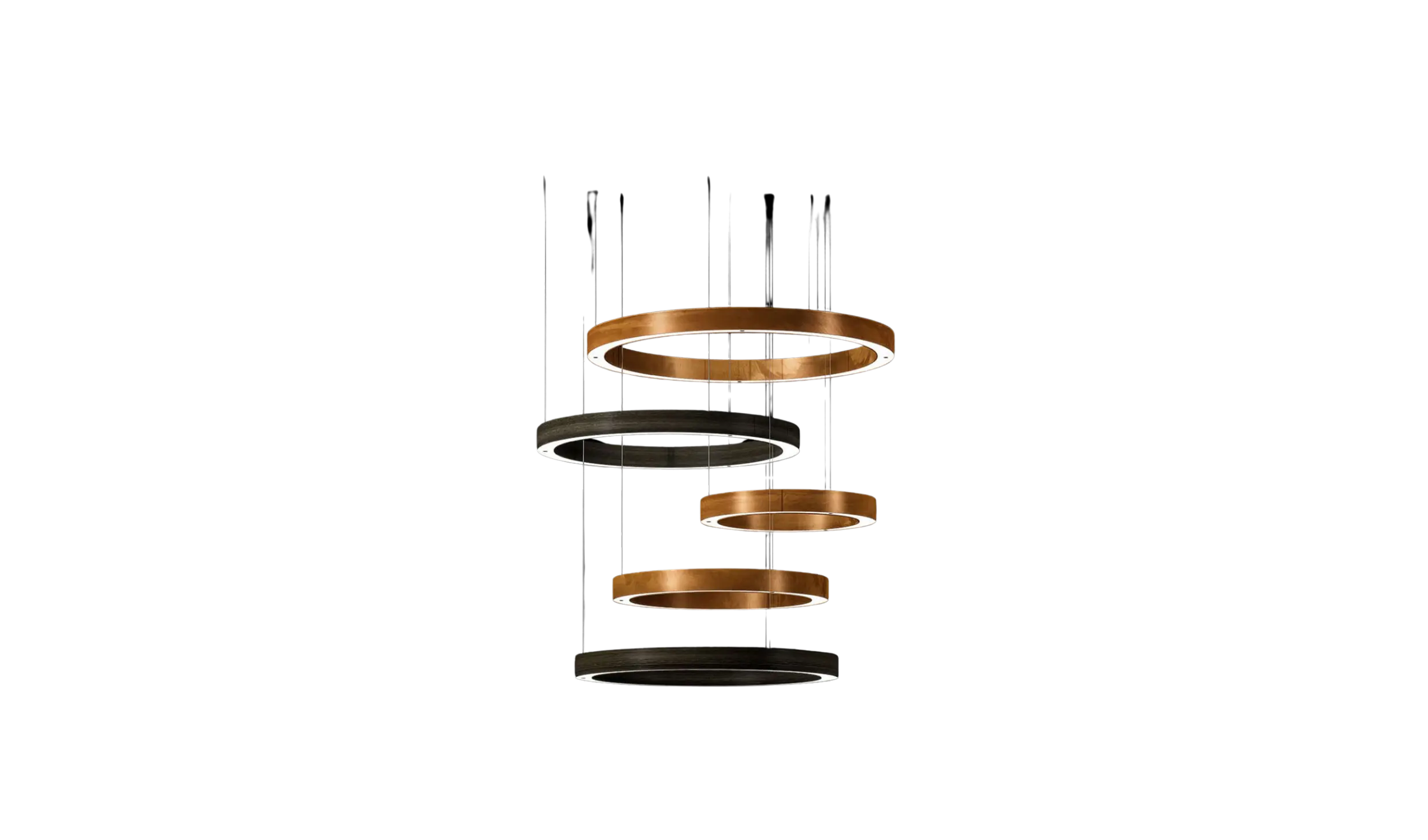 luminaria light 5 ring multimateric