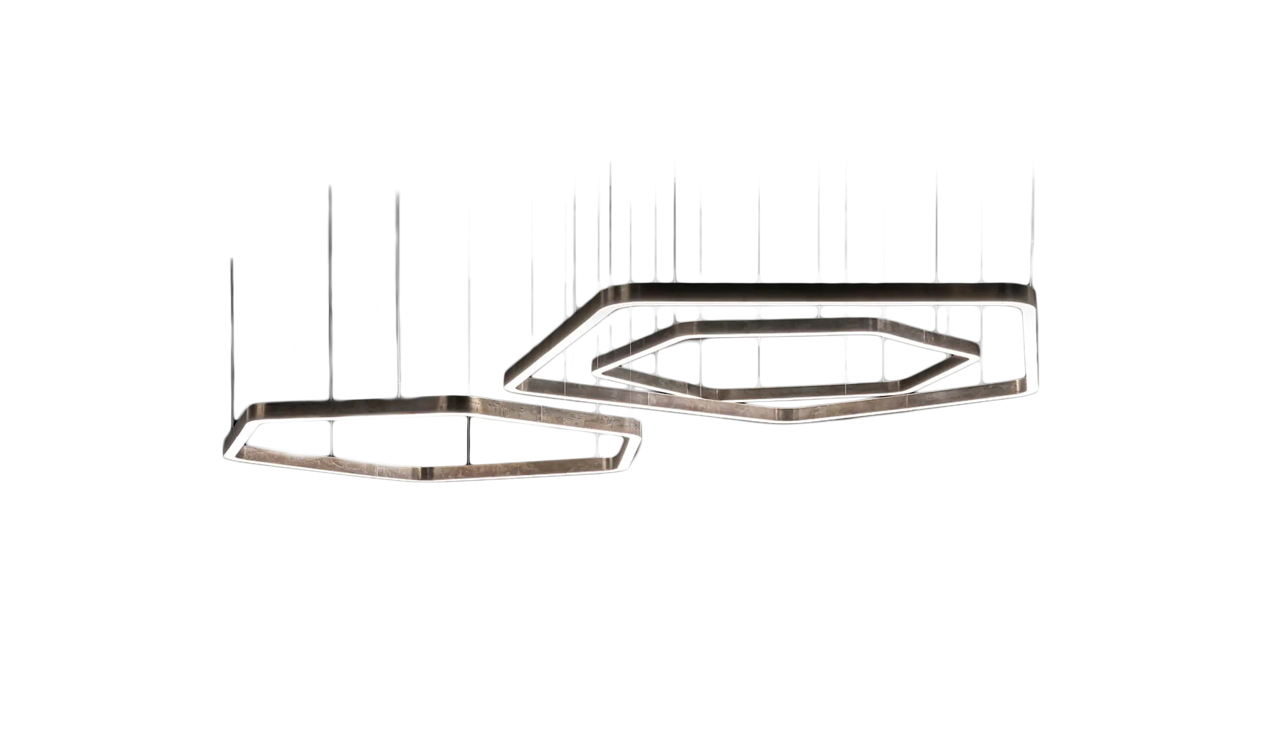 luminaria light ring horizontal polygonal