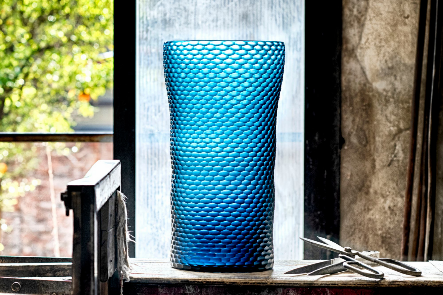 Vaso Battuto A Nido D'ape'